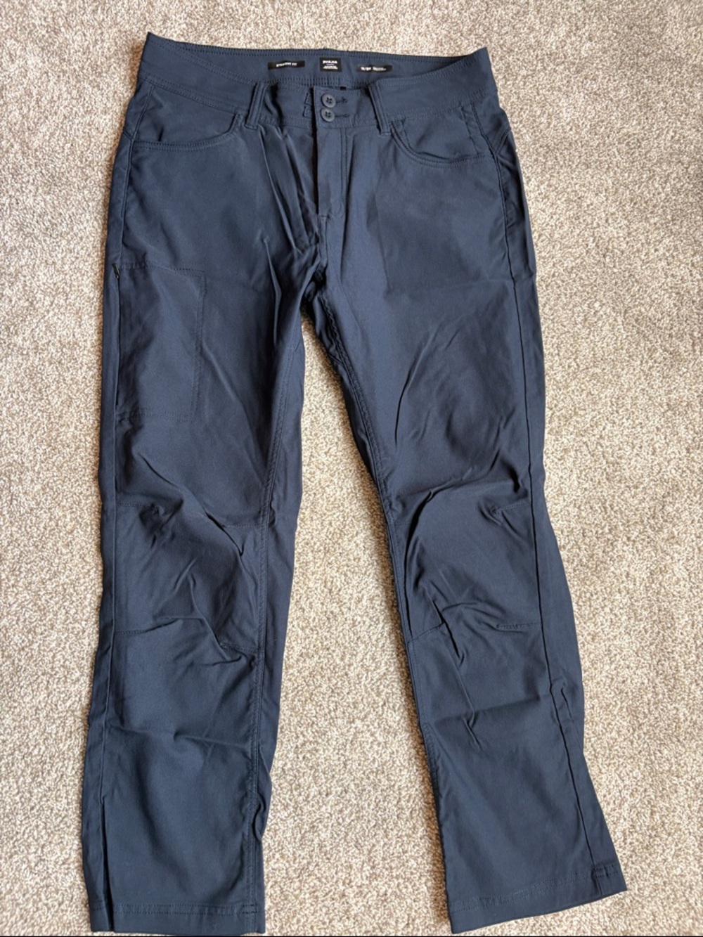 Prana Straight Fit Pants in Dark Navy